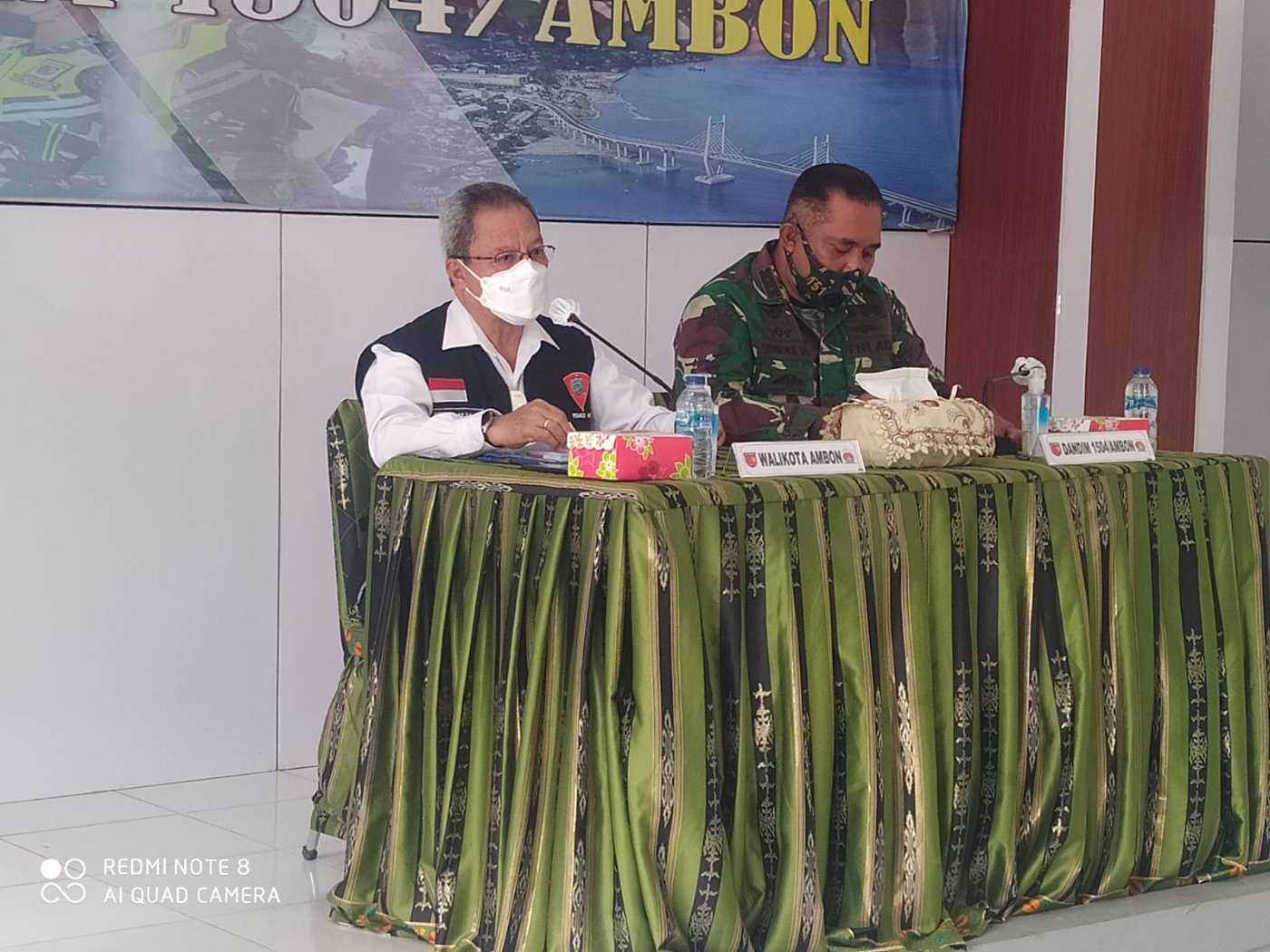 Kodim 1504/Ambon-Pemkot  Gelar Rapat Koordinasi Vaksinasi Covid-19 