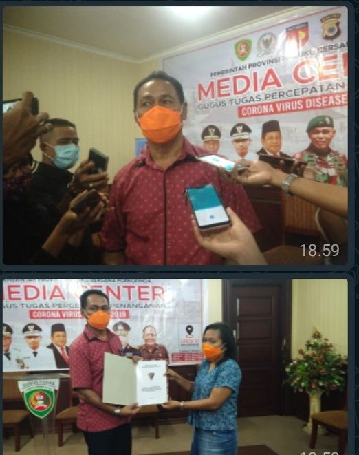 Gustu Propinsi Terima Dokumen PSBB Dari Gustu Kota Ambon