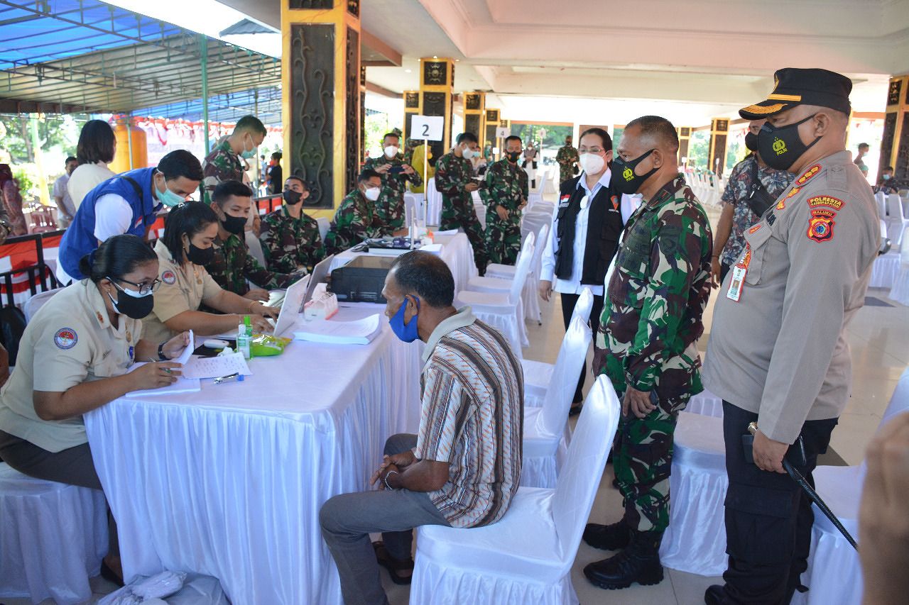 Danrem Beri Apresiasi Ke Masyarakat Dukung Serbuan 1 Juta Vaksin