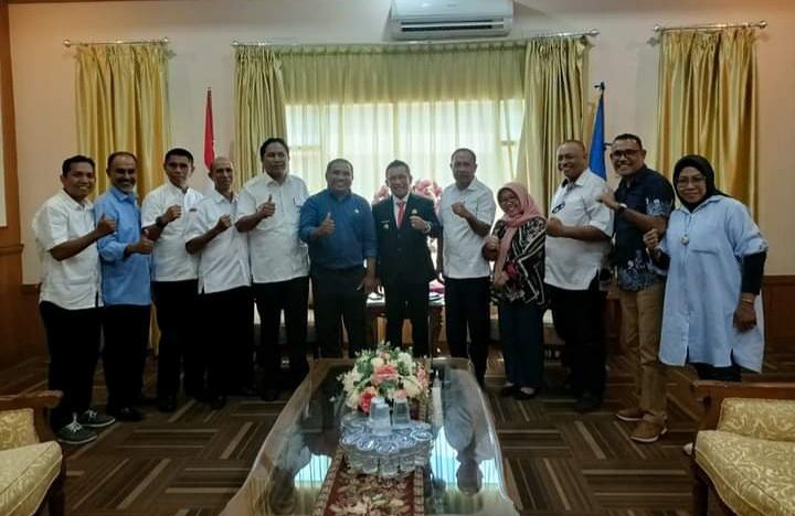 PANITIA PGRI  BERKOORDINASI DENGAN PEMANGKU KEPENTINGAN DI MALTENG JELANG HUT PRGI KE-77