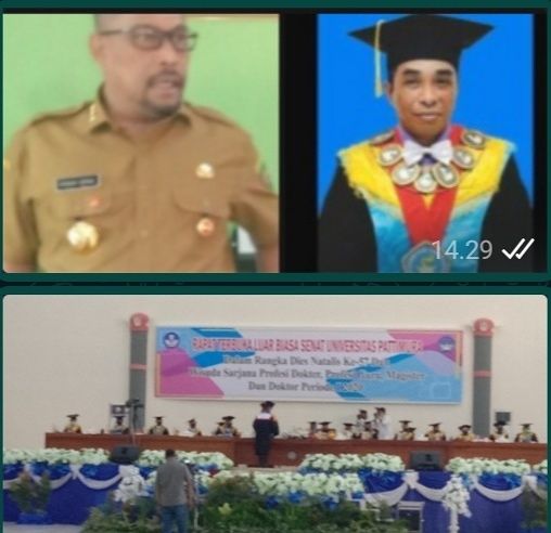 Rektor Wisudakan 1177  Sarjana Unpatti 