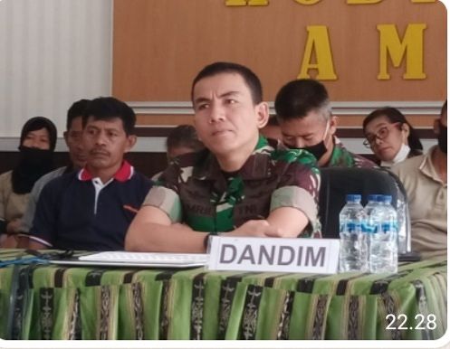 Dandim 1504/Ambon, Awali Tugad Vicon Bersama Jajaran Koramil