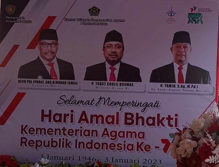 Sekda Pimpin Upacara HAB  Kemenag ke-77, Mintakan Kerukunan Agama Harus Kokoh