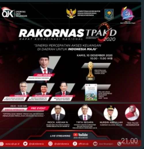 Presiden Hadiri Rakornas OJK Secara Virtual