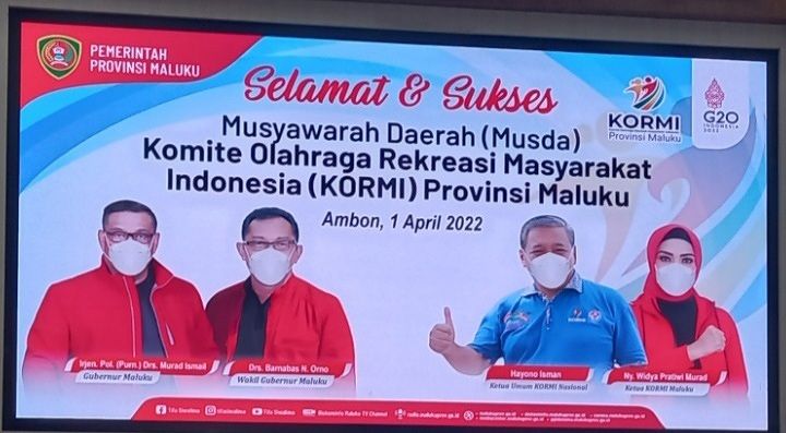 Ketum KORMI Maluku : Bersama Pengurus Dukung  Bangun Olahraga Dari Air