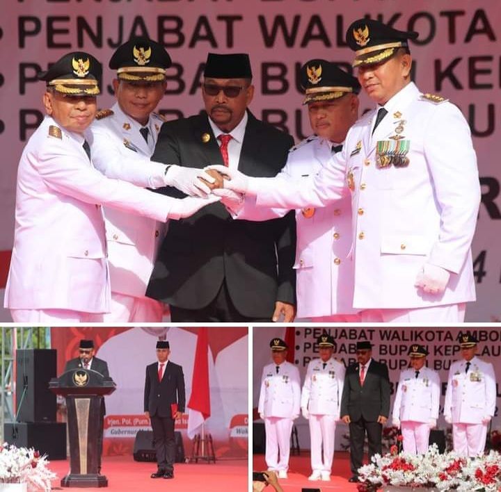 Gubernur Maluku Lantik Empat Penjabat Karteker di Provinsi Maluku