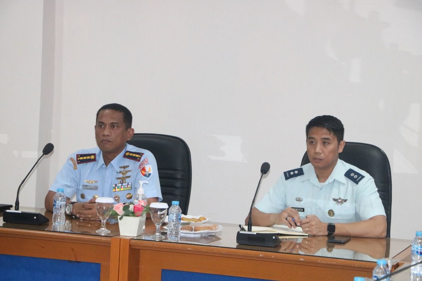 Danlanud Pattimura Terima Kunjungan Courtesy Call Delegasi Philippine Air Force 