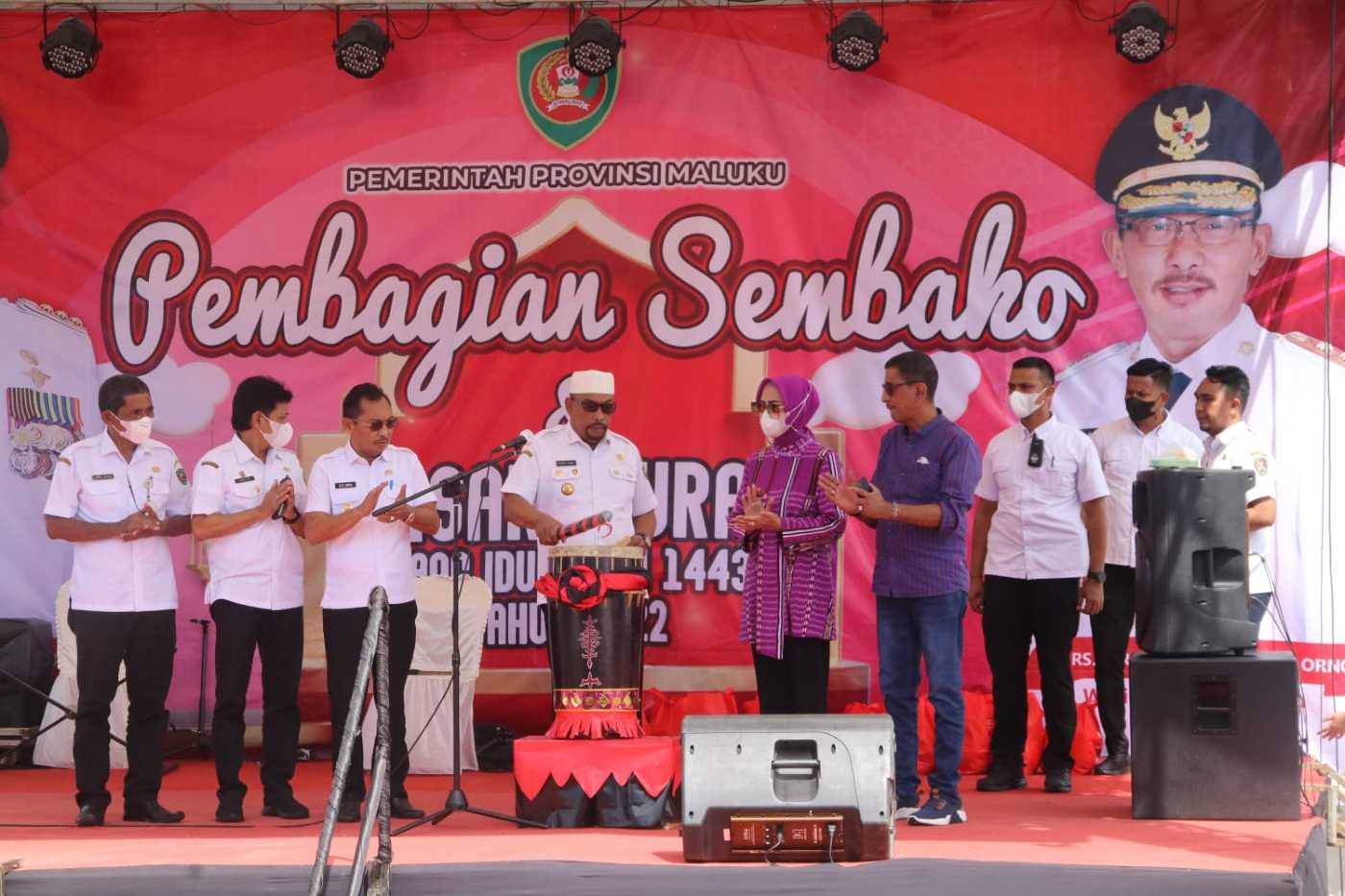 Gubernur Maluku Buka Pasar Murah Jelang Idul Fitri 1443 Hijriah Di Lapangan Merdeka Ambon.