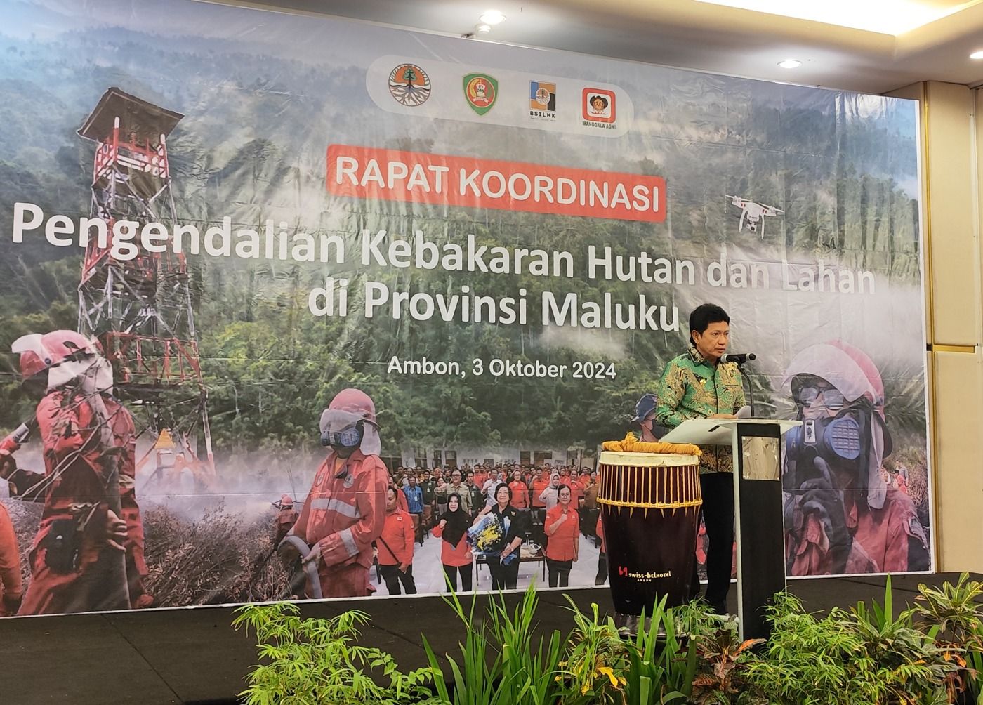 Sadali Harap Kerjasama Semua Pihak  Untuk Kendalaikan Kebakaran Hutan Dan Lahan di Maluku