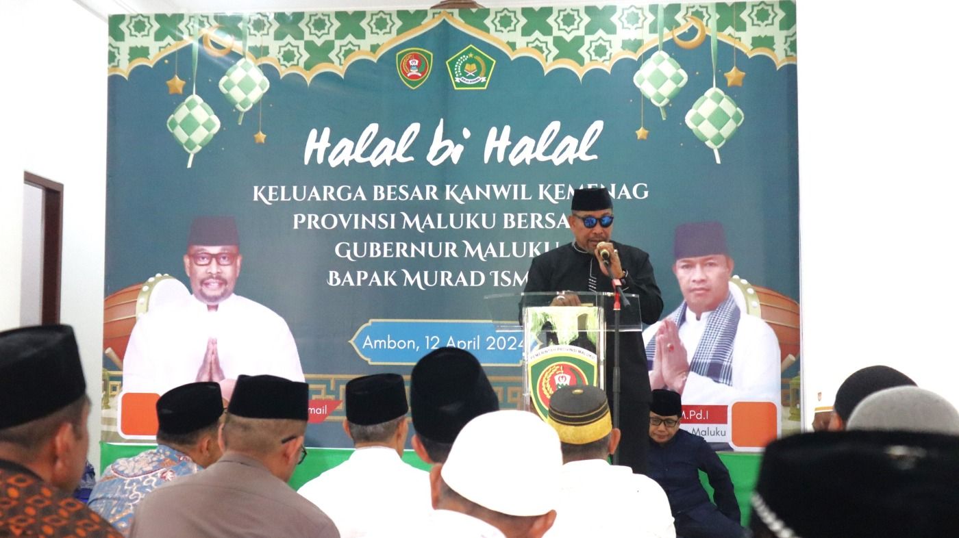 Gubernur MI Hadiri Halal Bi Halal Kanwil Kemenag Maluku