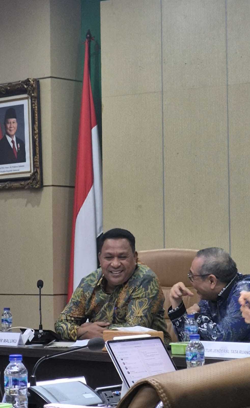 Hadiri Rapat Percepatan RTRW di Kementerian ATR/BPN, Ini Harapan Wagub Maluku