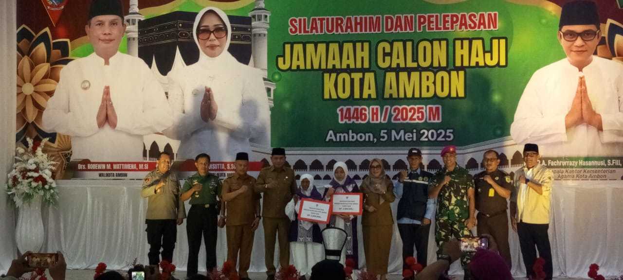 Wali Kota Ambon Resmi Lepas 321 Calon Jemaah Haji Menuju Tanah Suci