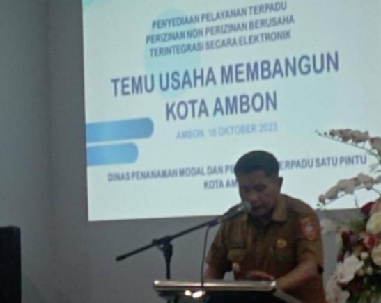 Pj Wali Kota : Dorong Pertumbuhan UMKM Temu Usaha Membangun  Ambon, Sejumlah UMKM Terima NIB