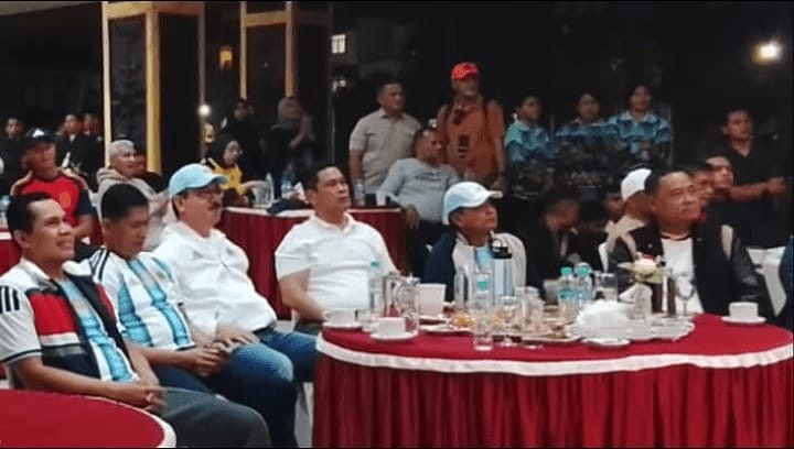 Gubernur Maluku Bersama Forkopimda Nonton Bareng  Final Bola Gembira Antara Spanyol VS Argentina 2026