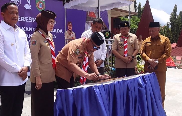 Gubernur MI Resmikan  Kantor Kwarda  Gerakan Pramuka  Maluku 