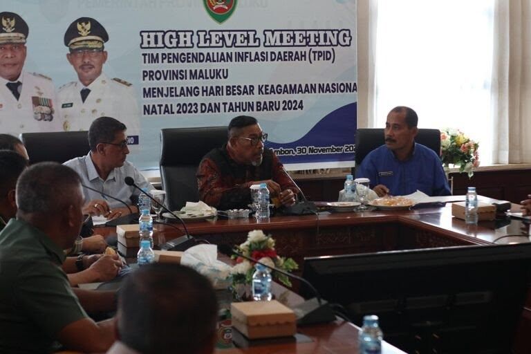 TPID Maluku Gelar  Hight Level Meeting Jelang Nataru