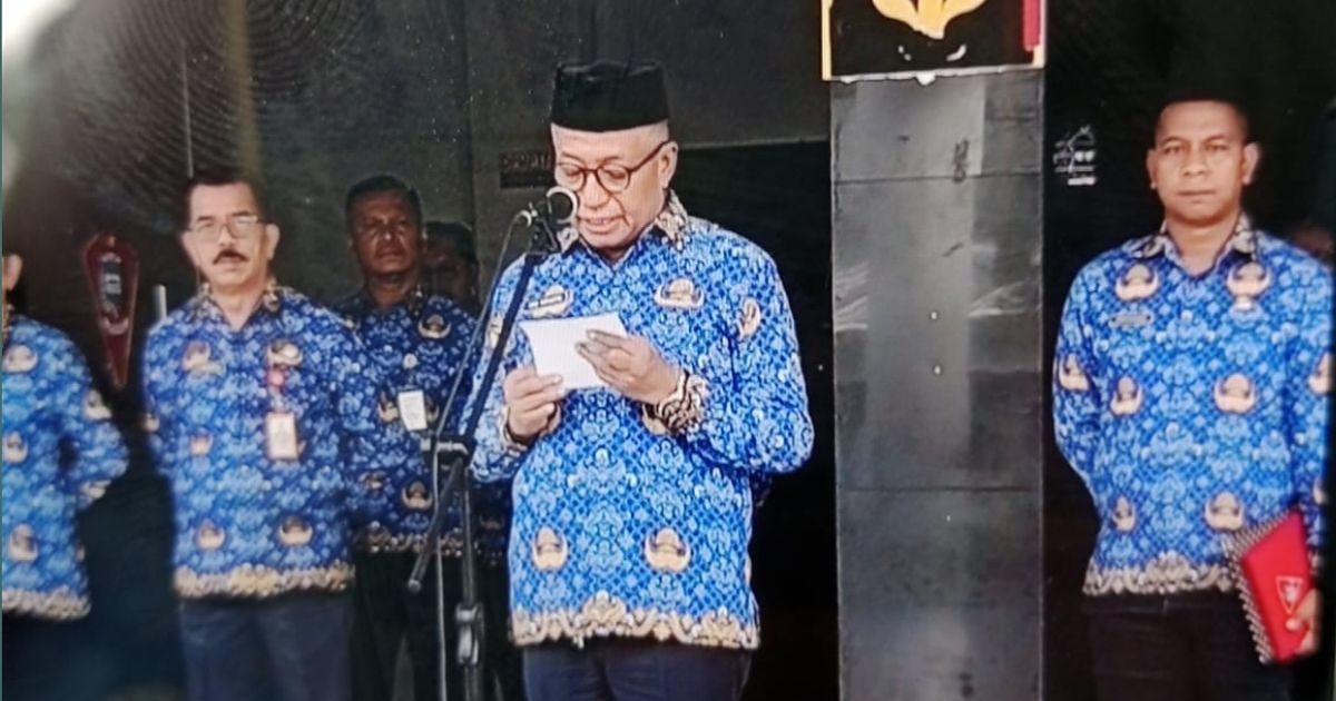 Sapulette Bacakan Amanat Menteri Sisial RI Dalan Peringatan Hari Pahlawan Nasional