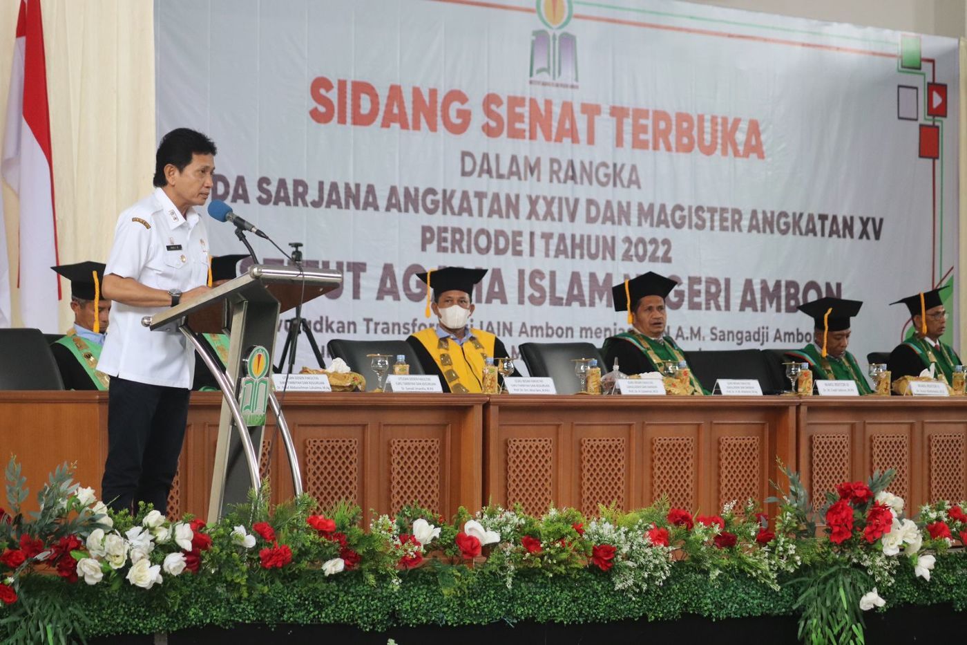 Pj. Sekda Hadiri Wisuda Sarjana Angk.XXIV Dan Magister XV IAIN Ambon