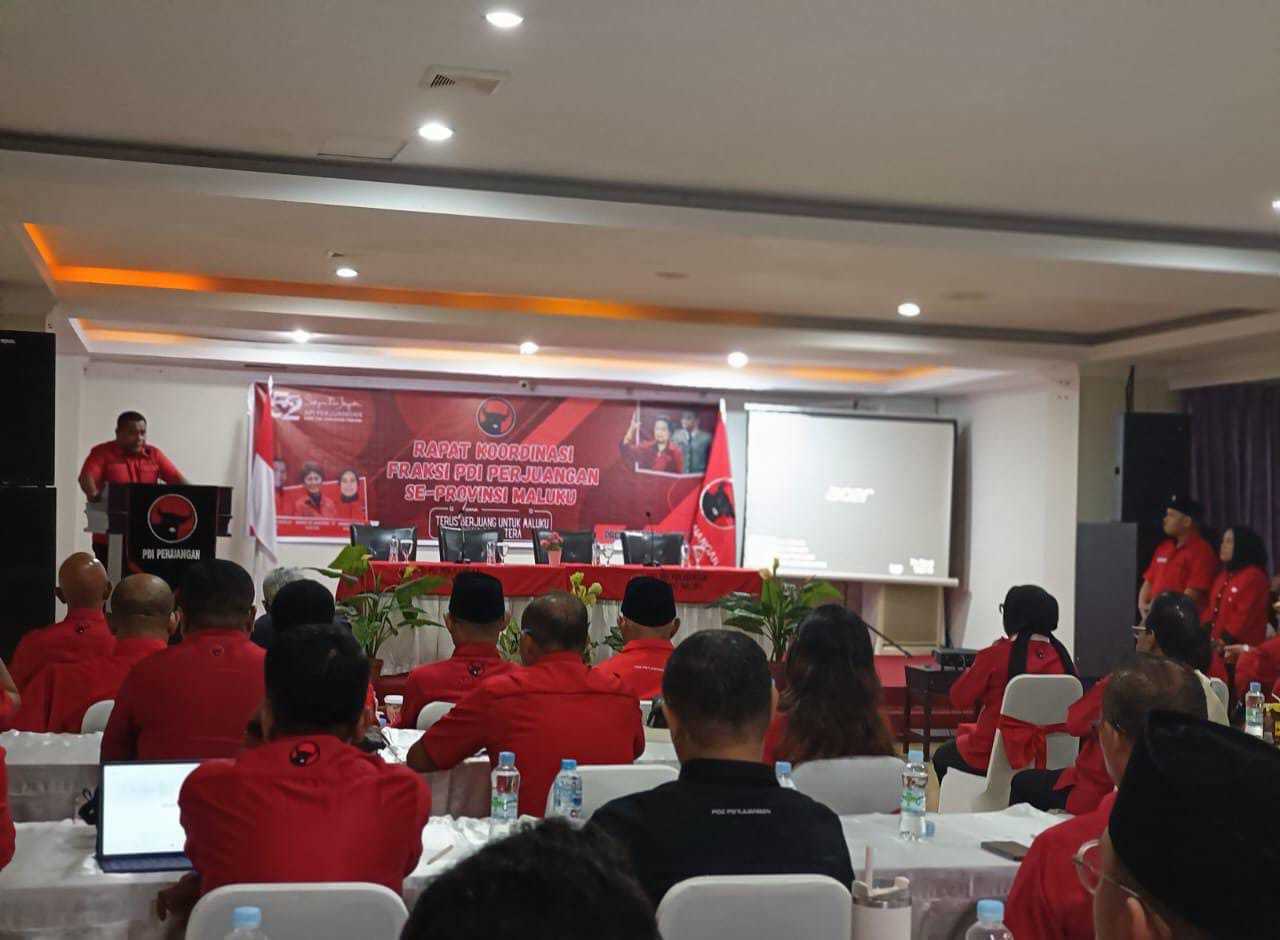 DPD PDI Perjuangan Gelar Rakor Fraksi Se-Maluku,