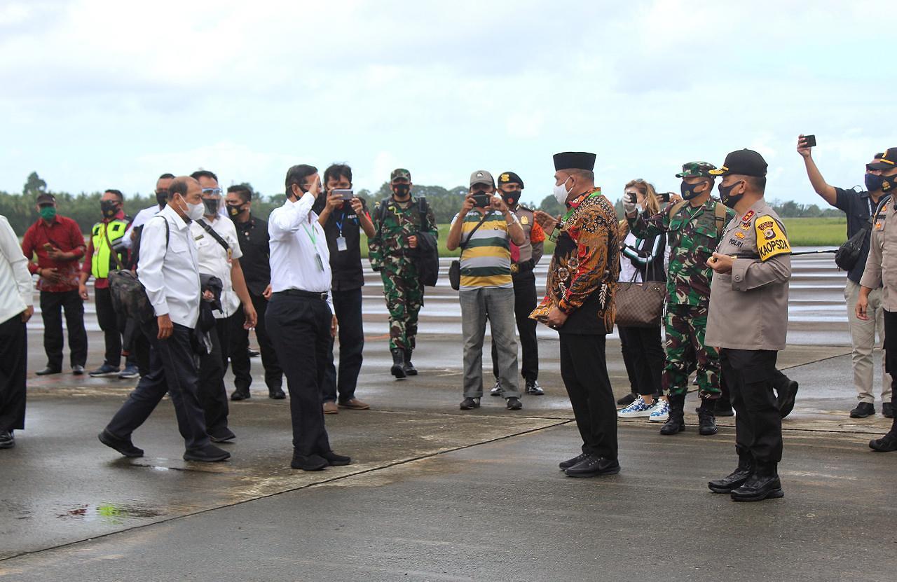 Gubernur Maluku Sambut Kedatangan Menkopolhukam dan Rombongan