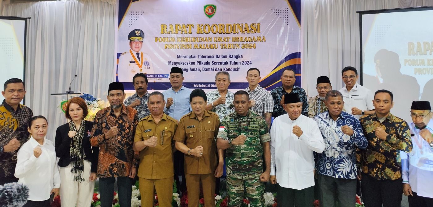 WUJUDKAN PILKADA AMAN, DAMAI DAN KONDUSIF, PEMPROV MALUKU GELAR RAKOR FKUB 2024