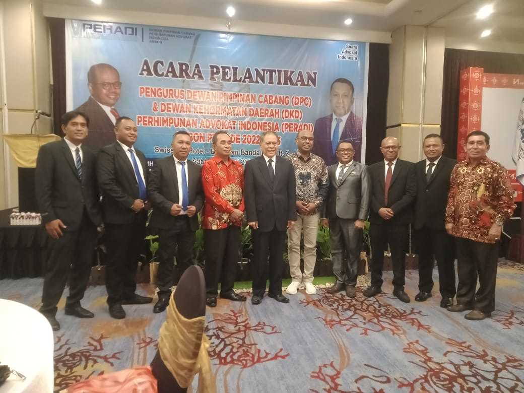 Pengurus DPC & DKD Peradi Ambon, Masa Bakti 2022-2026 Resmi Dilantik