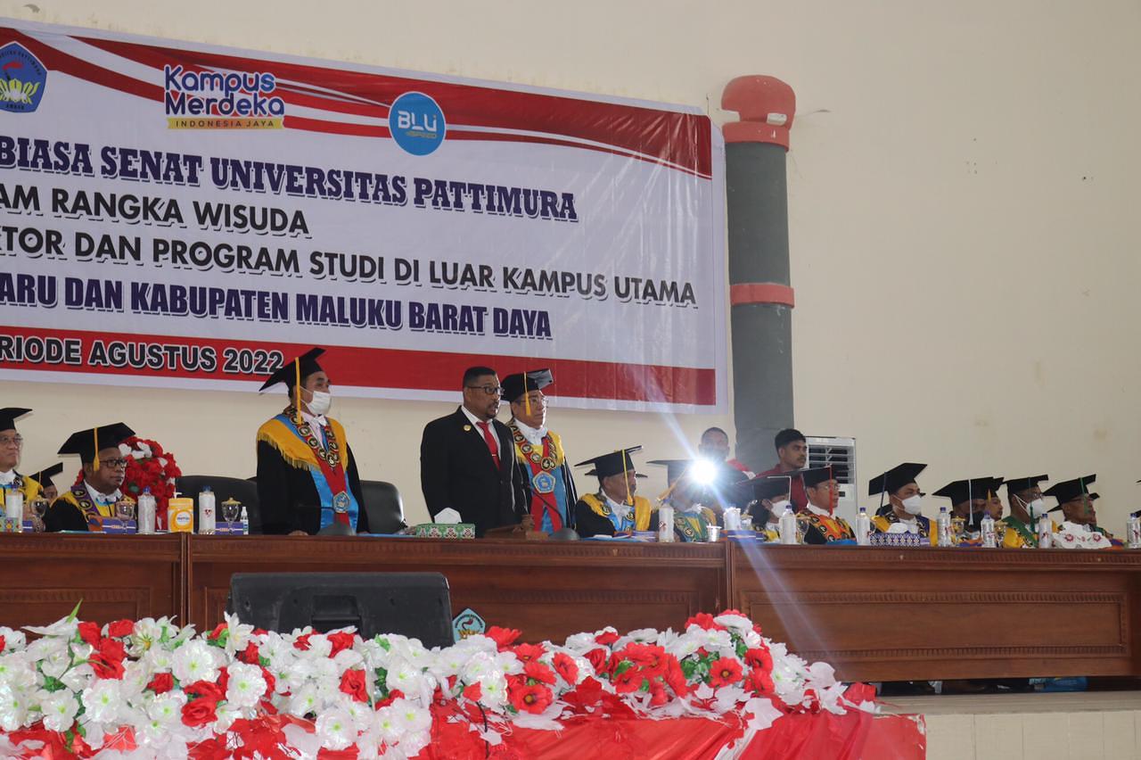 Hadiri Wisuda Unpatti, Gubernur MI Sampaikan Tiga Pesan Strategis 