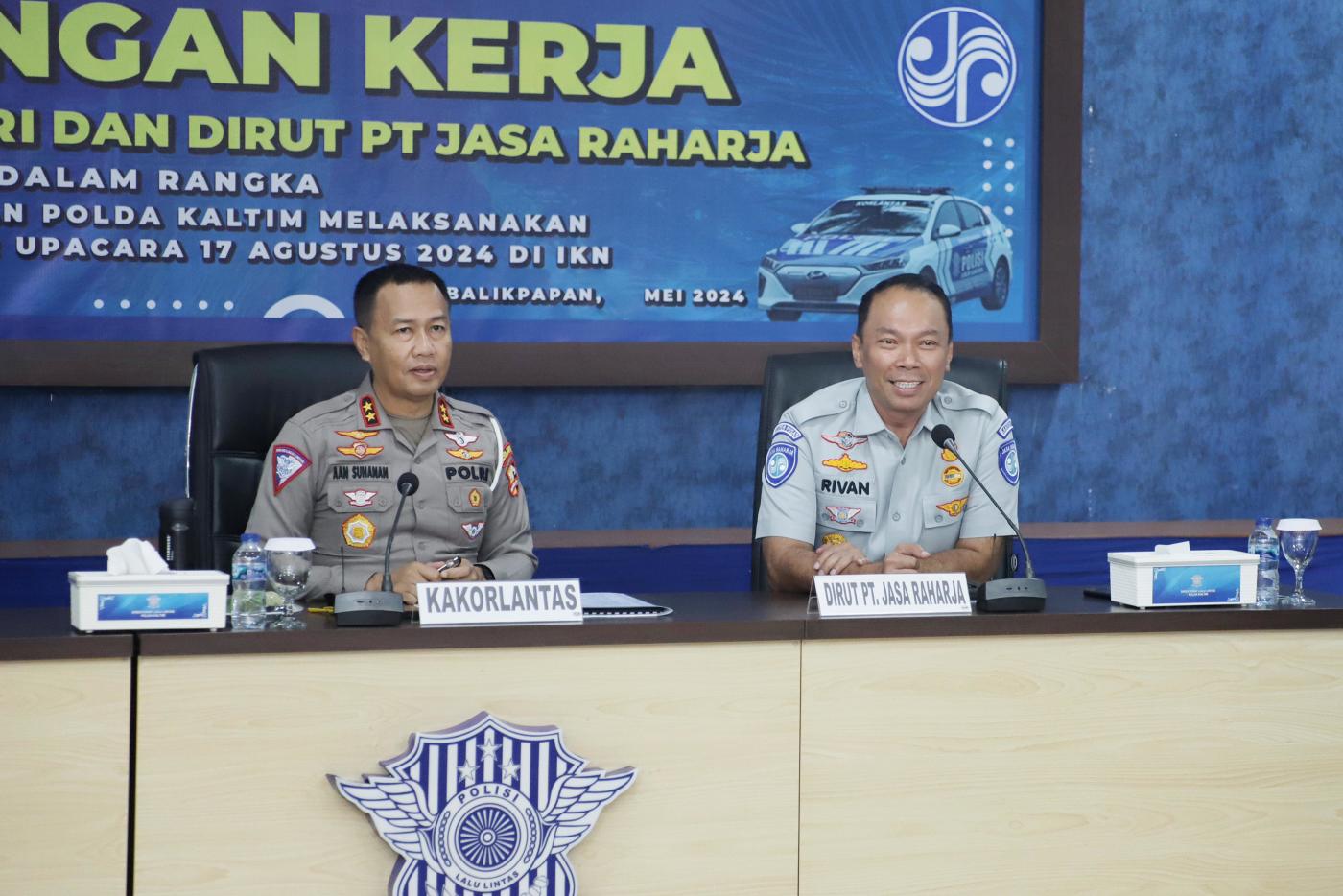 Sukseskan HUT ke-79 RI di IKN 17 Agustus Mendatang, Jasa Raharja dan Korlantas Polri Sinergi Wujudkan Kamseltibcarlantas dan Zero Accident