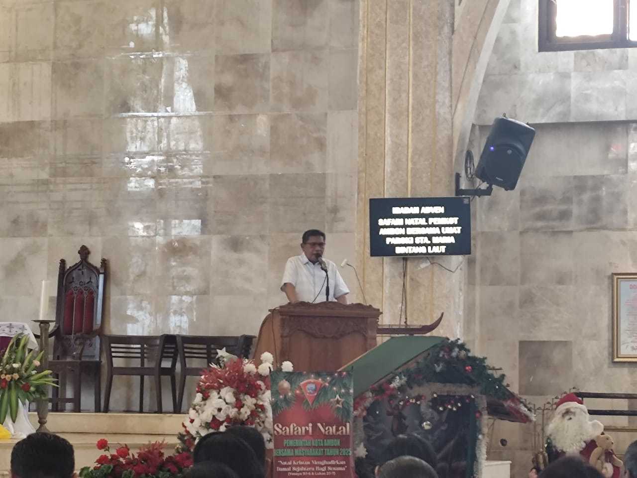 Pemkot  Gelar Safari Natal Bersama Umat Katolik Paroki Santa Mari Bintang Laut