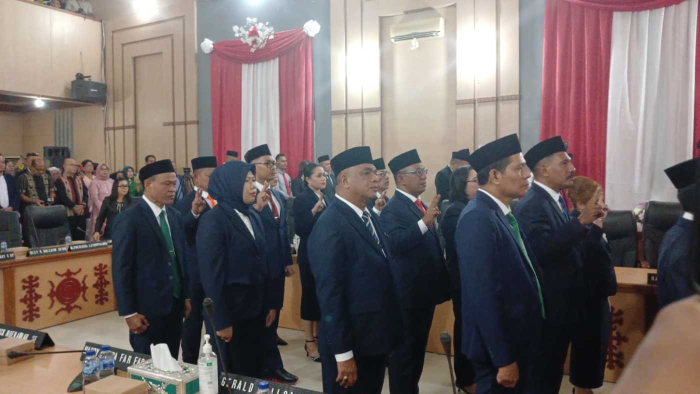 34 Anggota DPRD Kota ambonTerpilih  Periode 2024 - 2029 Dilantik