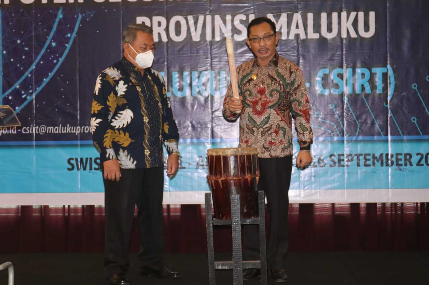 Launching Tim Siber Maluku,   Wagub Orno : Pengamanan Informasi Sangat Diperlukan 