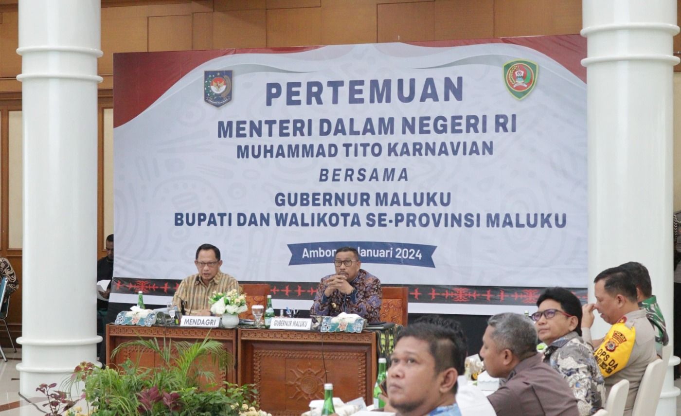 Mendagri Pimpin Rakor Kepala Daerah Se-Provinsi Maluku  