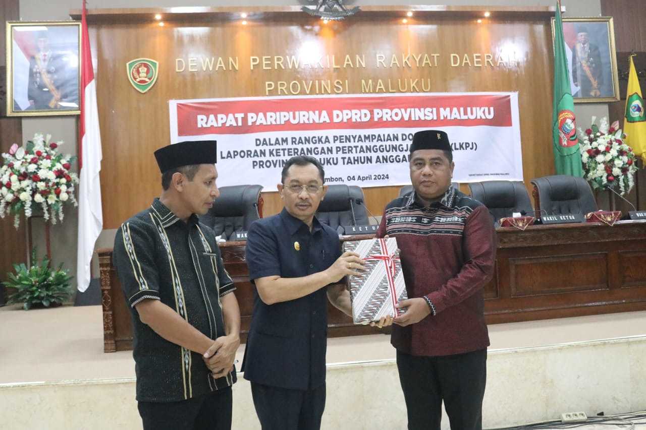 DPRD Terima LKPJ Pemda Maluku