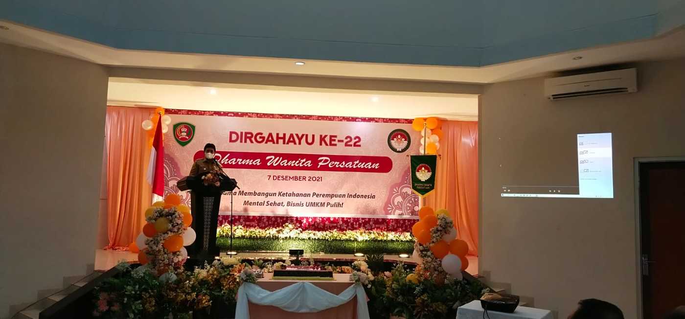 Sekda Maluku Hadiri Peringatan HUT Dharma Wanita Persatuan ke-22  Tahun 2021