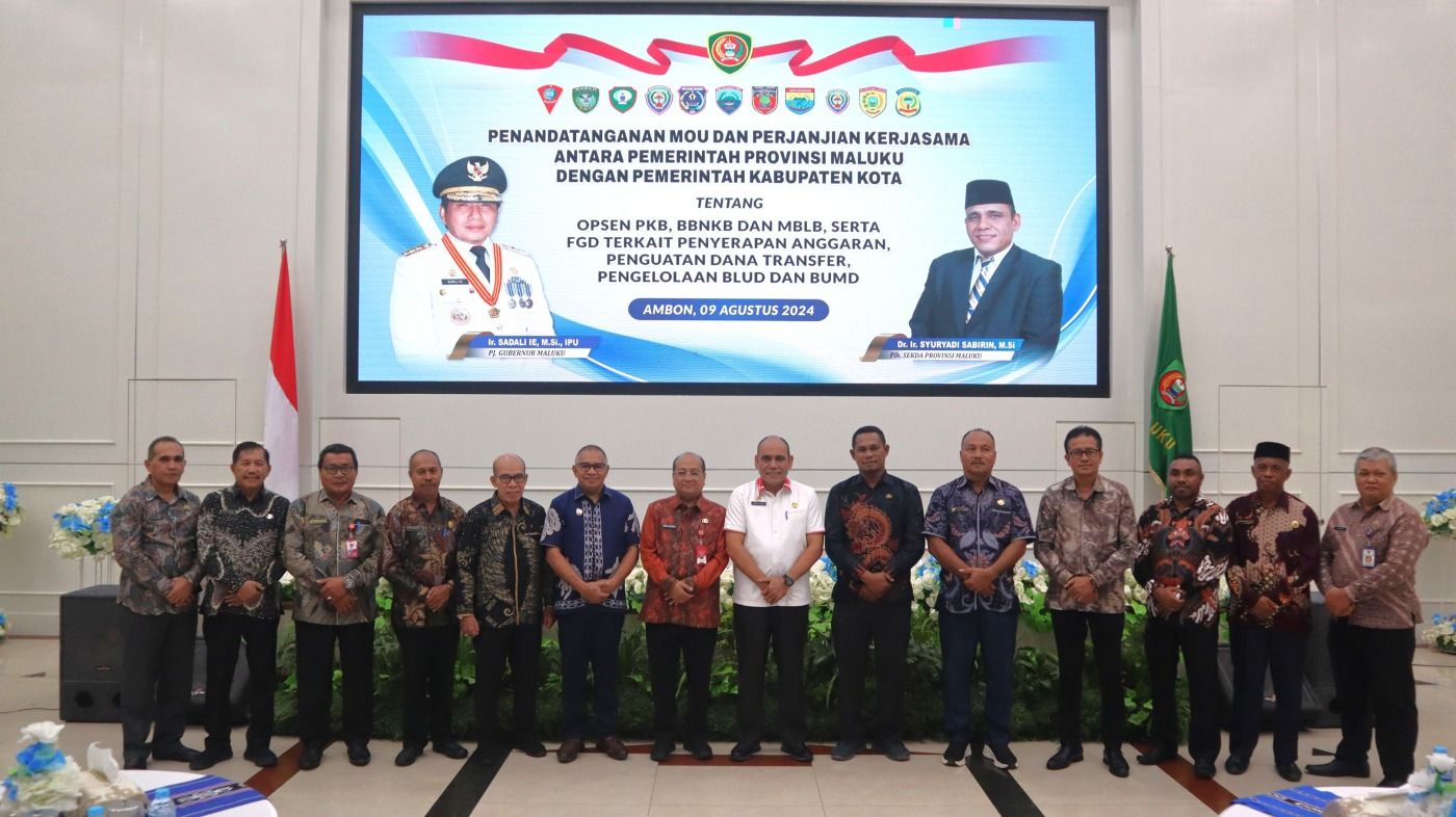 PERCEPAT PENYERAPAN ANGGARAN SABIRIN TANDATANGANI MOU DENGAN PEMERINTAH KABUPATEN/KOTA