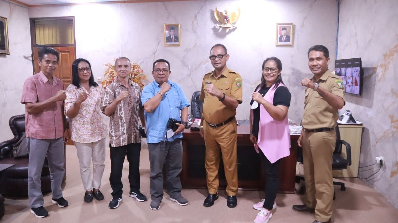 Bangun Sinergitas dan Kemitraan, PWI Maluku Kunjungi Diskominfo 