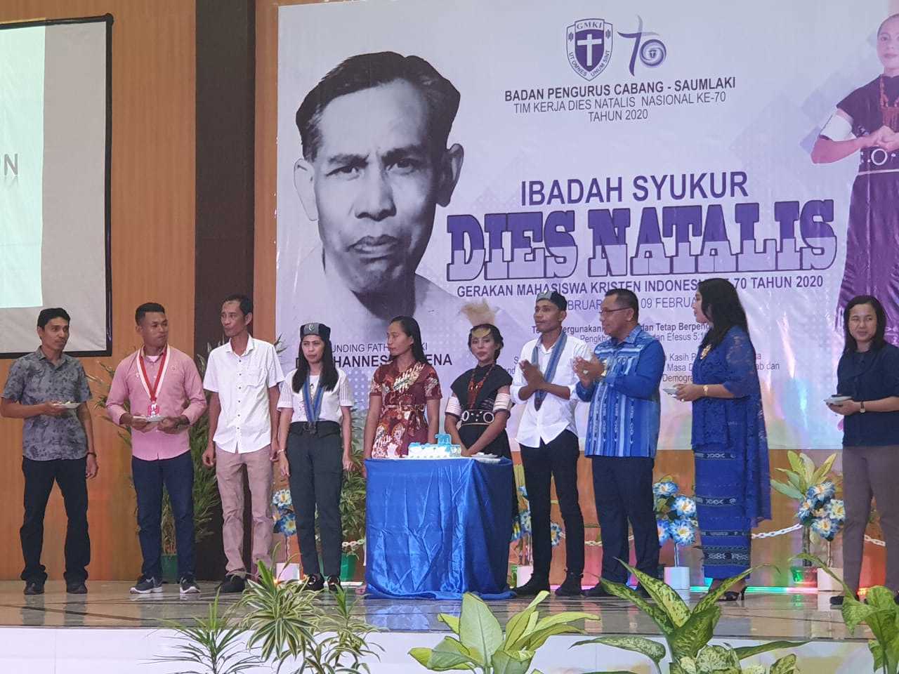 Bupati KKT Hadiri  Ibadah Syukur Dies Natalis GMKI KE-70 