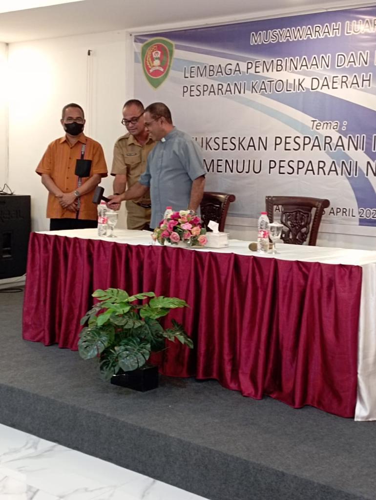 Apresiasi Musdalub LP3KD,  Gubernur :  Kita Dukung Pengembangan  Umat Katolik