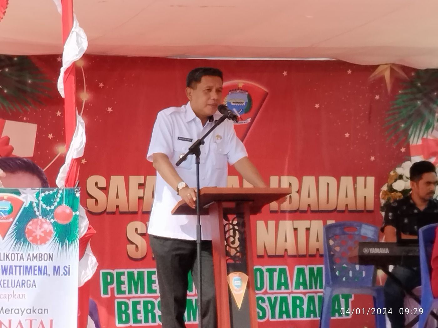 PJ. Walikota Ambon Hadiri, Safari Syukuran Ibadah Natal di Hutumury