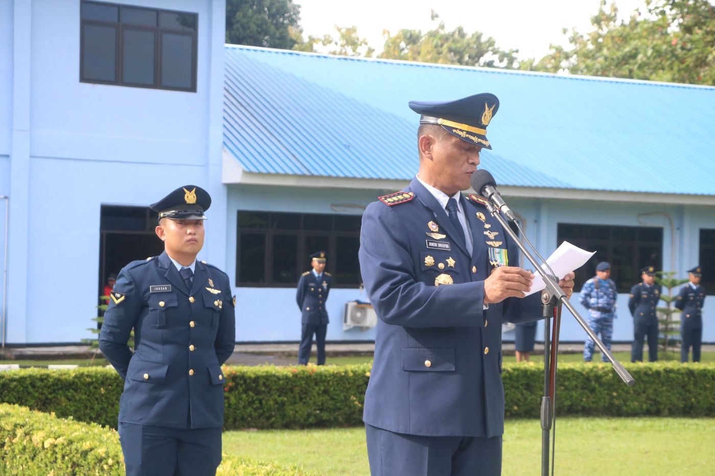 TNI AU Lanud Pattimura Gelar Upacara HUT ke-78 