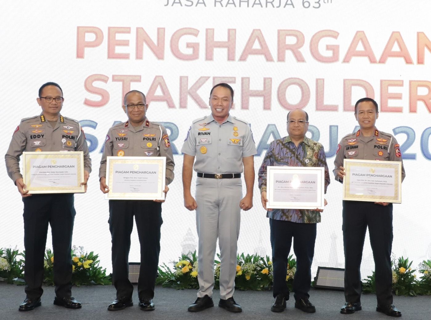 63 Tahun Jasa Raharja Berikan Penghargaan Kepada Stakeholders dan Mitra Kerja yang Konsisten Mendukung Tugas dan Fungsi Perusahaan