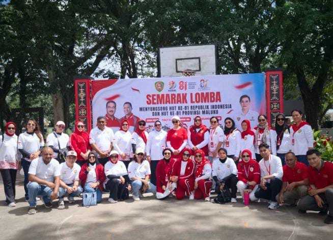 Kemeriahan Senam Kreasi KORMI Maluku Buka Rangkaian Perayaan HUT ke-81 RI dan Provinsi