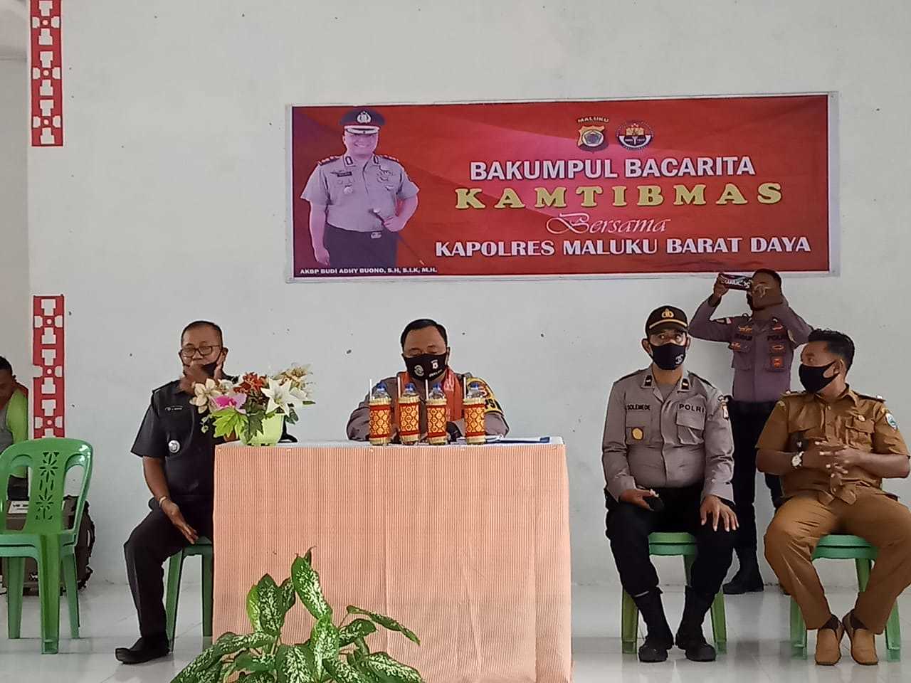 Kapolres MBD Melakukan Kungker Ke Kecamatan Leti