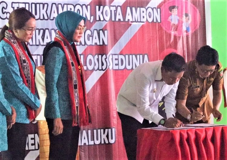 WIDYA PRATIWI MI, LAUNCHING POJOK PEDULI TBC-STUNTING MANDIRI DI NEGERI LAHA