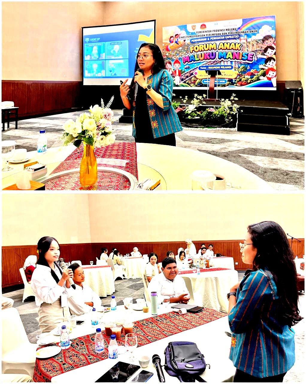 Bangun Sinergitas, Audra Pattiasina Latih Public Speaking Forum Anak Maluku Manise
