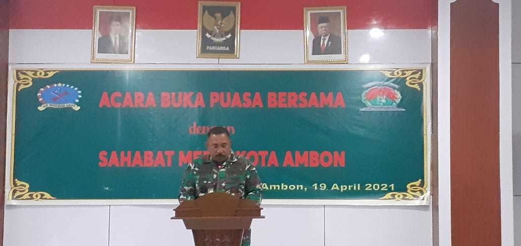 Nikmatnya Berbuka Puasa  Bersama Kodim 1504/Ambon Dan Insan Pers