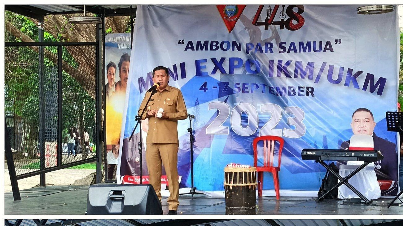 Menyonsong HUT Kota Ambon Ke 448 Pemkot Bersama IKM,UKM Menggelar Kegiatan Mini Expo