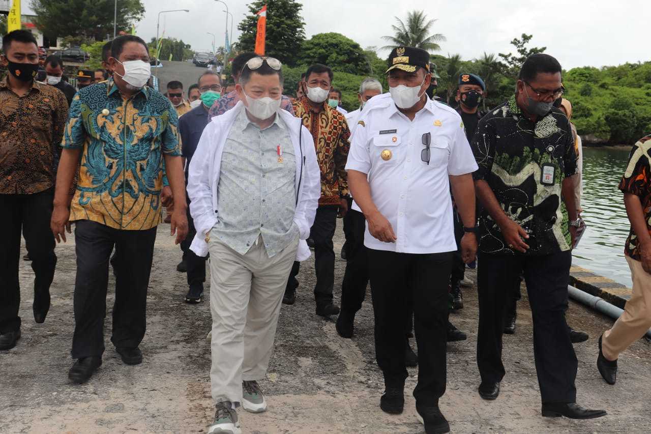 Gubernur Dampingi Kepala Bappenas RI Tinjau PPN Kota Tual