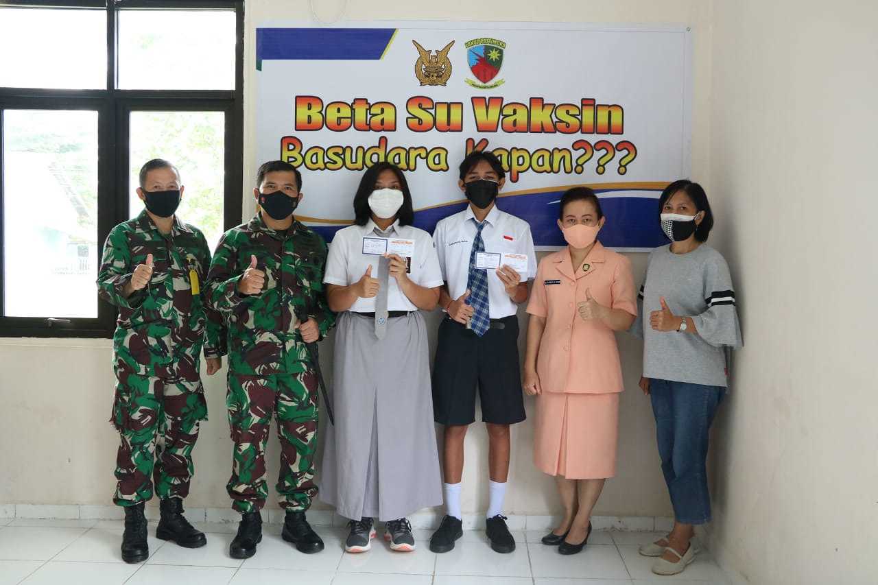 Lanud Pattimura Pertama di Maluku Gelar  Vaksinasi Kelompok Usia Remaja.