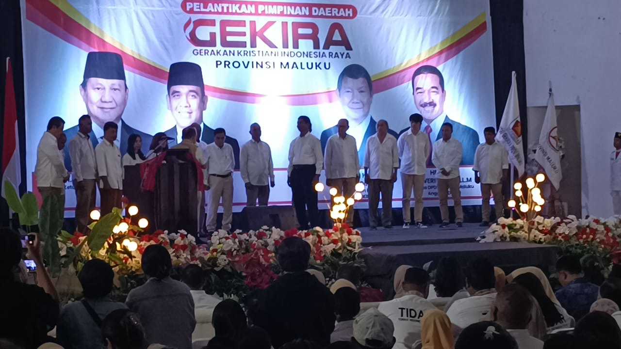 Pengurus Daerah Gekira Maluku Dilantik, Siap Menangkan  Gerindra.